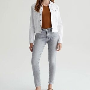 AG Prima Ankle Cigarette Leg Jeans in Overcast Moonwash Size 32